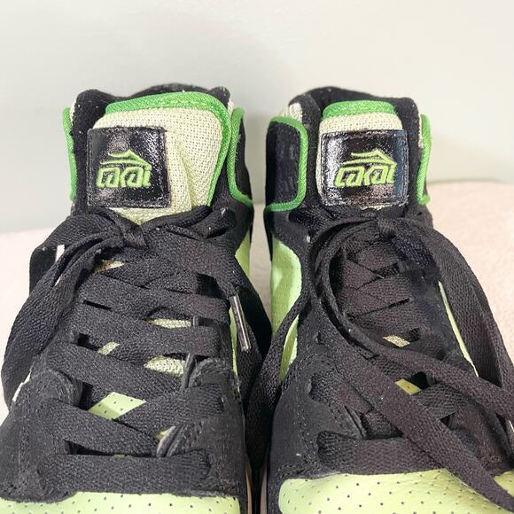 Lakai Sneaker Mens 8 Black Green Lace Up Hi Top Skate Telford Athletic Shoes main image 5
